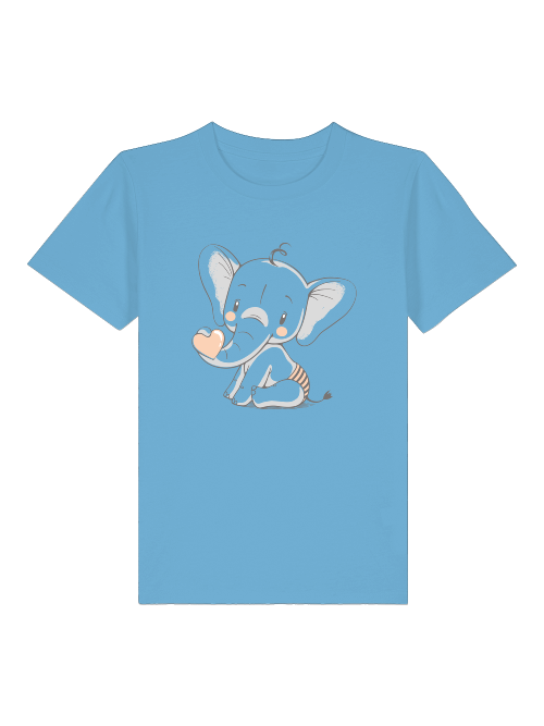 Cartoon Babyelefant mit Herz - Mini Creator 2.0 Kids T-Shirt SK