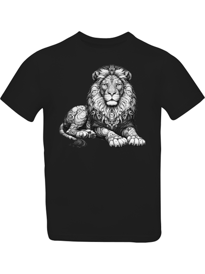 Mandala Löwe in grau T-Shirt Kids SK