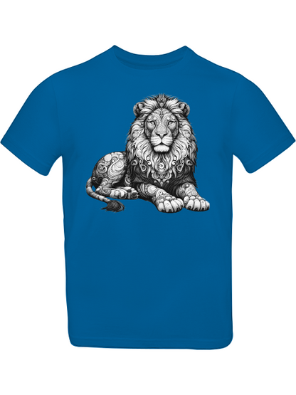 Mandala Löwe in grau T-Shirt Kids SK