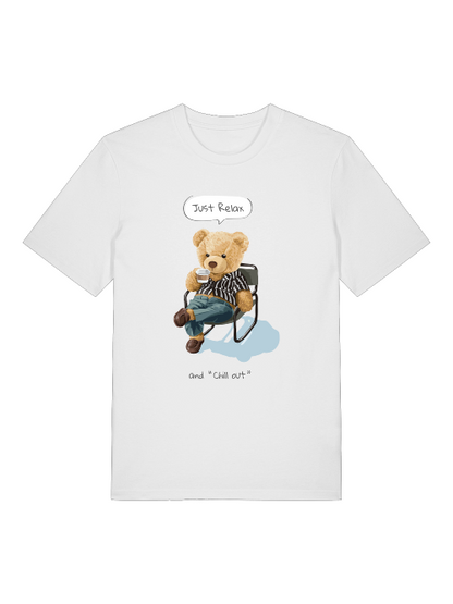 Chill out Teddy Front -  Unisex Erwachsenen Bio Creator T-Shirt SH