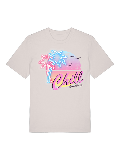 Chill Sunset Front - Unisex Erwachsenen Bio Baumwolle Kurzarm Shirt Creator T-Shirt 2.0 ST/ST SH