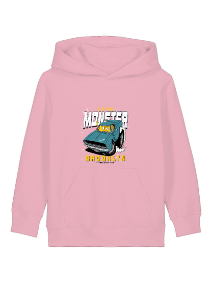 Cartoon Little Monster Monstercar - Mini Cruiser Hoodie 2.0 Kinder Kapuzenpullover SK