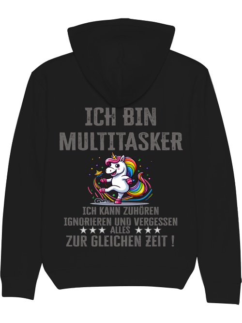 Cruiser Hoodie I am Multitasker Unicorn Rattle Dance Colorful