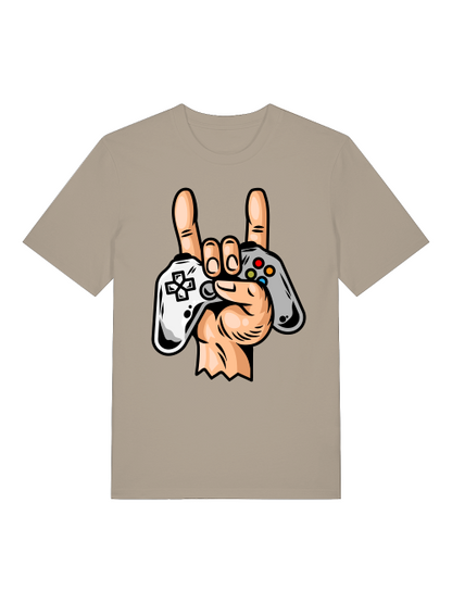 Game Controller Hand Front - Unisex Erwachsenen Bio Creator T-Shirt SH