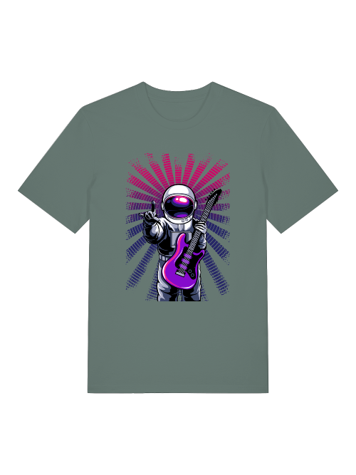 Astronaut Music Vibes - Camiseta unisex de manga corta de algodón orgánico para adultos Creator T-Shirt 2.0 ST/ST SH