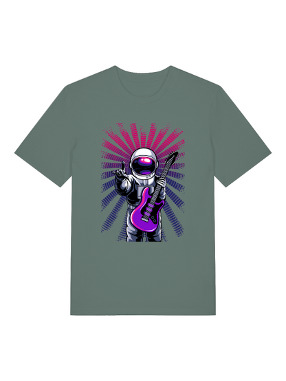 Astronaut Music Vibes - Camiseta unisex de manga corta de algodón orgánico para adultos Creator T-Shirt 2.0 ST/ST SH