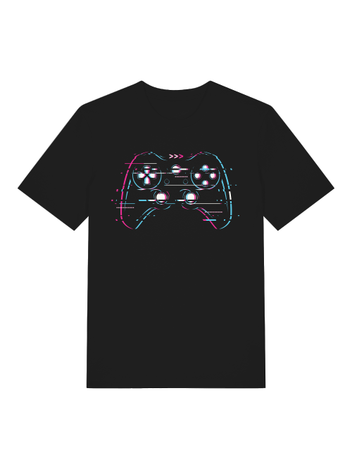 Game Controller Front - Unisex Erwachsenen Bio Baumwolle Kurzarm Shirt Creator T-Shirt 2.0 ST/ST SH