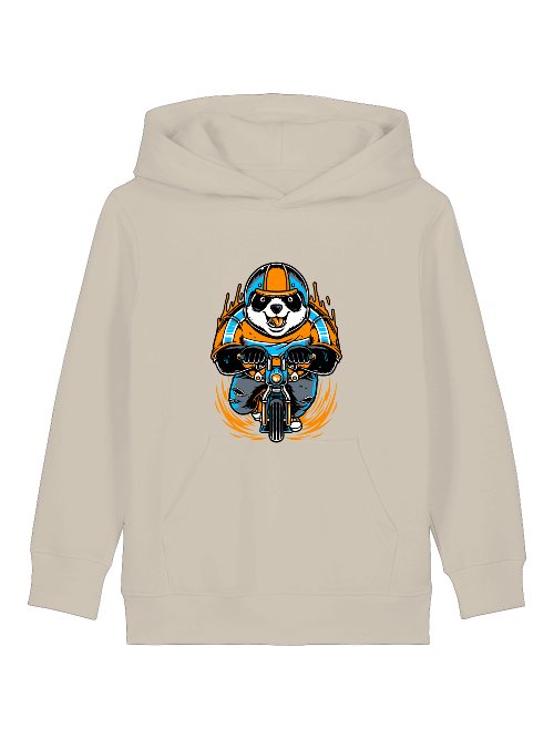 Cartoon Panda Biker - Mini Cruiser Hoodie 2.0