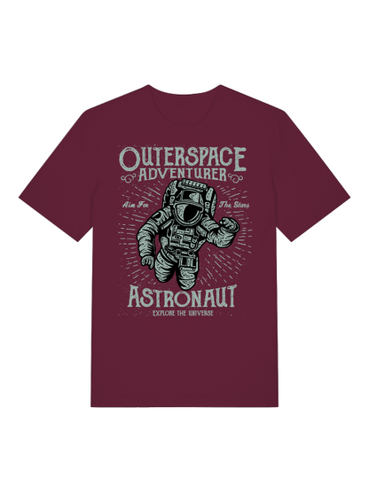 Aventurero espacial astronauta - Camiseta unisex de manga corta de algodón orgánico para adultos Creator T-Shirt 2.0 ST/ST SH