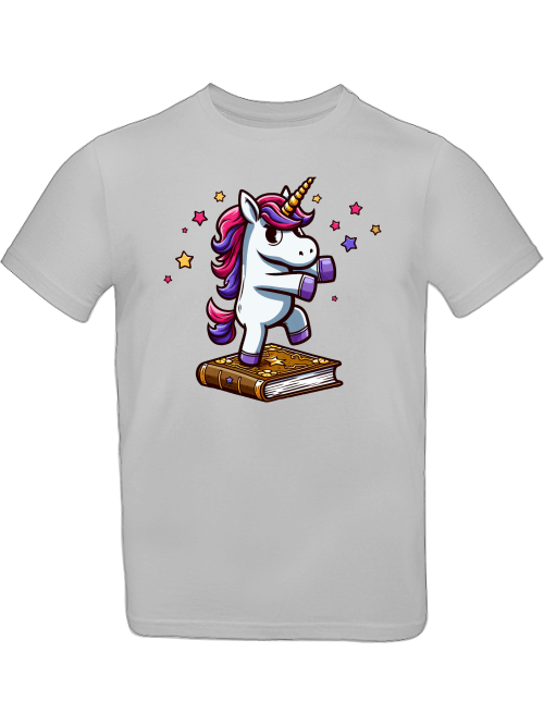 T-Shirt Kids Unicorn dances on book