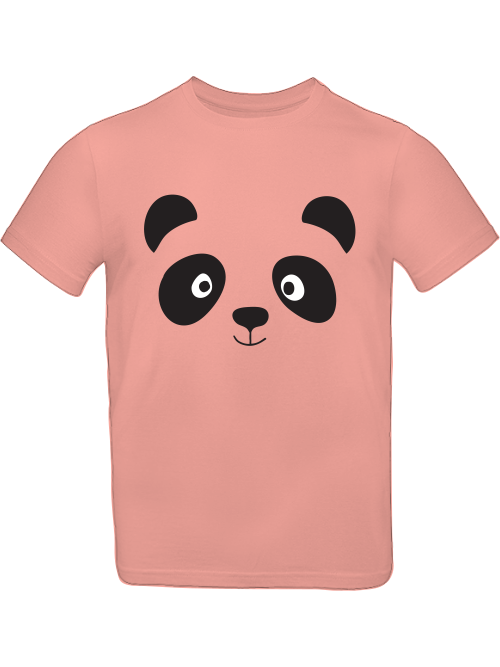 Camiseta infantil con cara de panda de dibujos animados