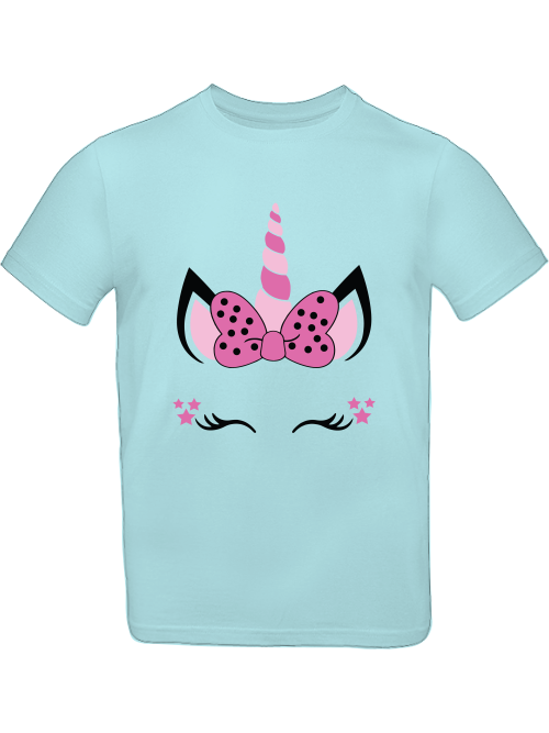 Einhorn Stars Unicorn Face T-Shirt Kids SK