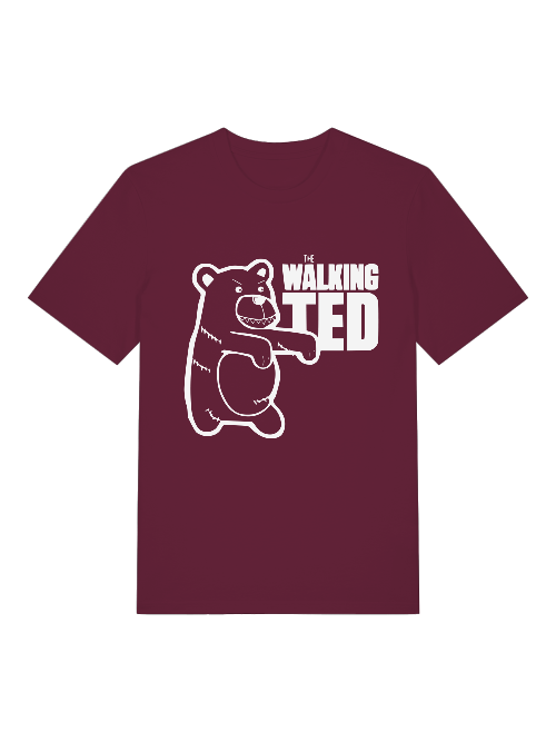 Cartoon Walking Ted Front - Unisex Erwachsenen Bio Creator T-Shirt SH
