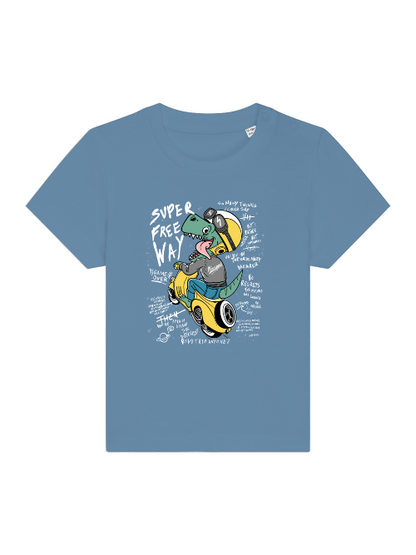 Cartoon Dinospeed on Scooter - Baby Creator T-Shirt