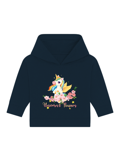 Poder de unicornio de dibujos animados - Sudadera con capucha Baby Cruiser Sudadera con capucha para bebé niño pequeño SK
