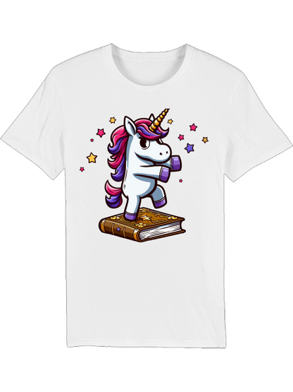 Camiseta Creadora Unicornio baila en libro