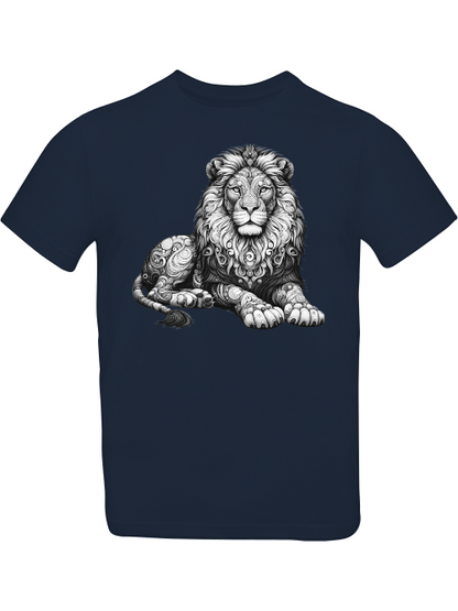Mandala Löwe in grau T-Shirt Kids SK