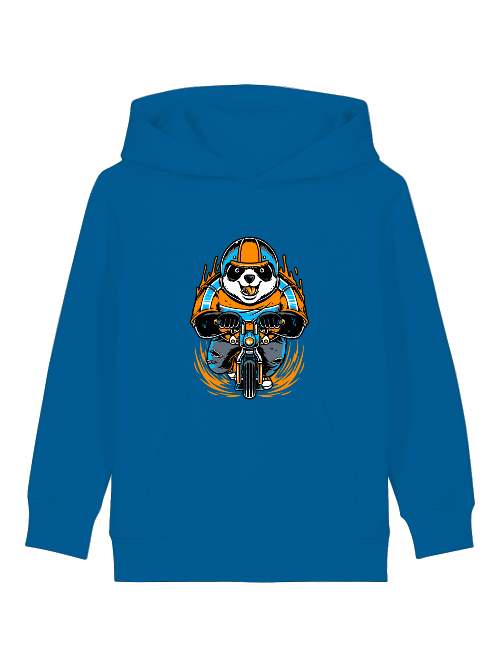 Cartoon Panda Biker - Mini Cruiser Hoodie 2.0