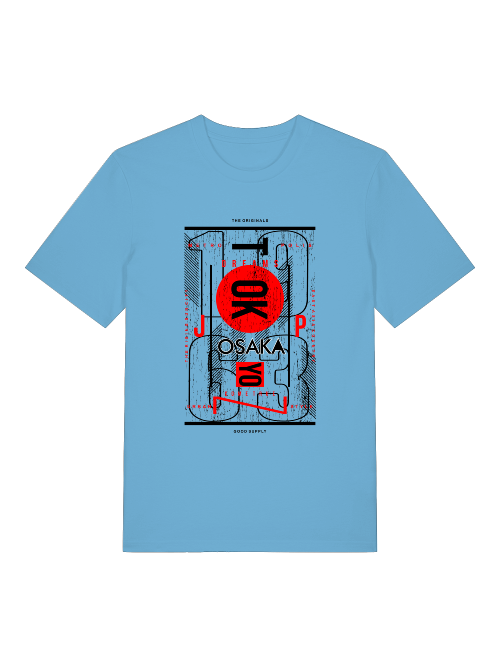 Osaka 1963 Front - Unisex Erwachsenen Bio Baumwolle Kurzarm Shirt Creator T-Shirt 2.0 ST/St SH
