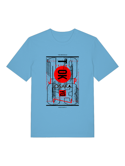 Osaka 1963 Front - Unisex Erwachsenen Bio Baumwolle Kurzarm Shirt Creator T-Shirt 2.0 ST/St SH