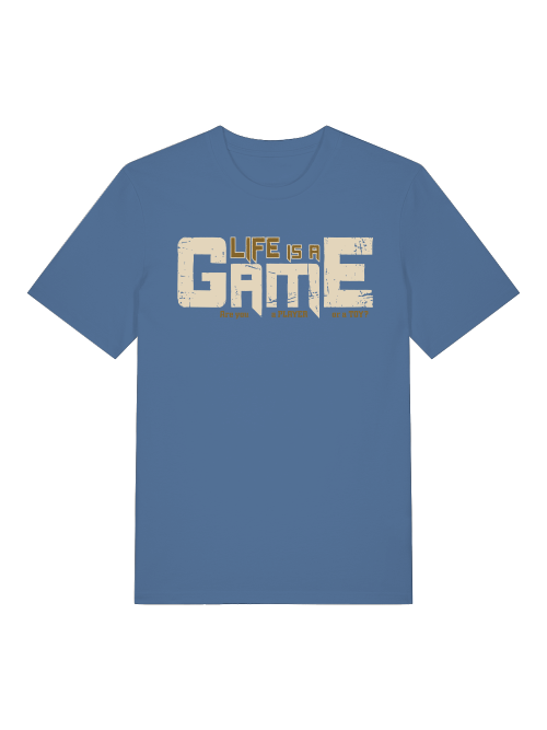Life is a  Game Are you a Player or a Toy Front - Unisex Erwachsenen Bio Baumwolle Kurzarm Shirt Creator T-Shirt 2.0 ST/St SH