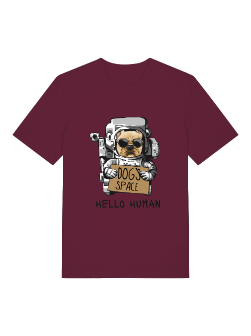 Astronauta Perros Espacio - Camiseta unisex para adultos de algodón orgánico de manga corta Creator T-Shirt 2.0 ST/ST SH