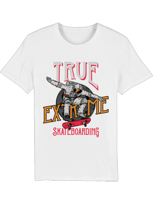 True Extreme Skateboarding Astronauta Creador Camiseta