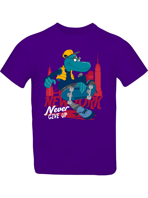 Cartoon Never give up Croco T-Shirt Kids SK