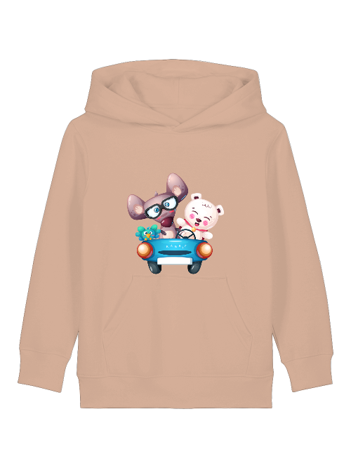 Cartoon Trio Vogel Maus Bär - Mini Cruiser Hoodie 2.0 SK