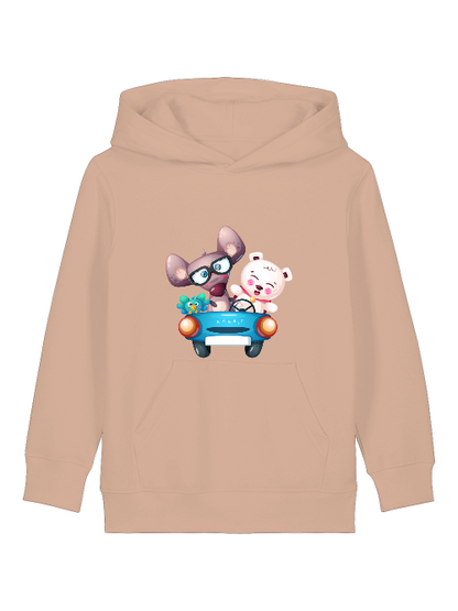 Cartoon Trio Vogel Maus Bär - Mini Cruiser Hoodie 2.0 SK