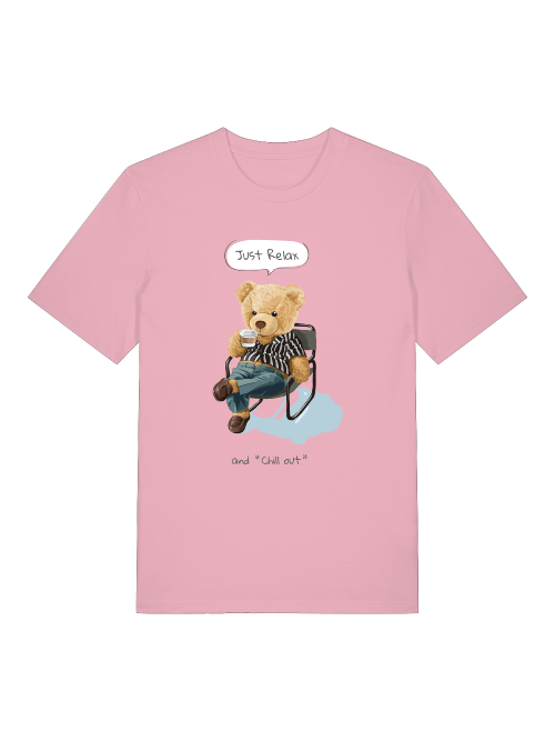 Chill out Teddy Front -  Unisex Erwachsenen Bio Creator T-Shirt SH