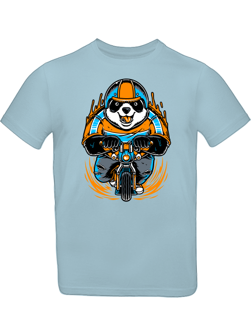 Cartoon Panda Biker T-Shirt Kids SK