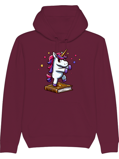 Sudadera con capucha Cruiser Unicornio bailando en el libro