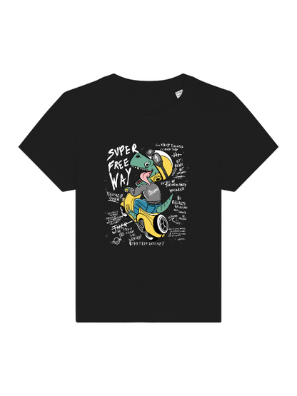 Cartoon Dinospeed on Scooter - Baby Creator T-Shirt