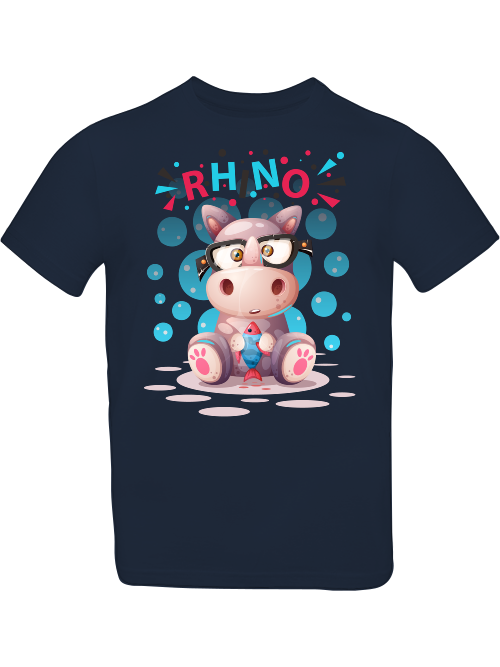 Cartoon Mini Hippo T-Shirt Kids