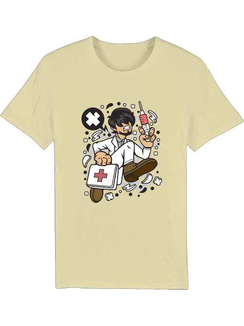 Cartoon Doctor Running T-Shirt