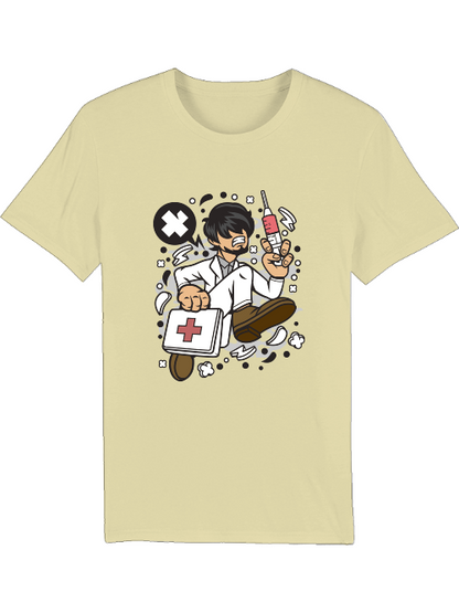 Cartoon Doctor Running Creator T-Shirt SK