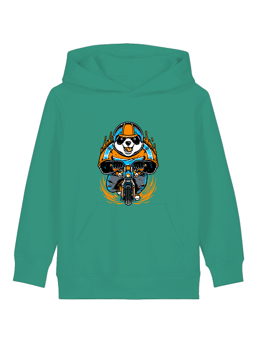 Cartoon Panda Biker - Mini Cruiser Hoodie 2.0