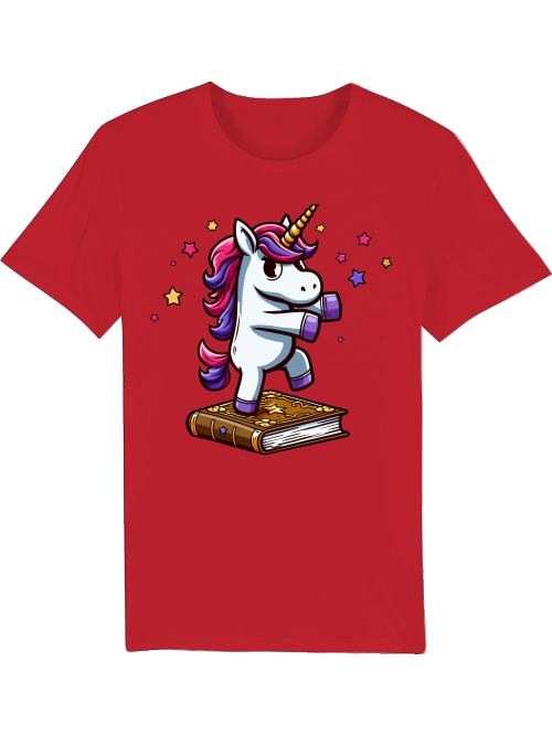 Creator T-Shirt Unicorn dances on book