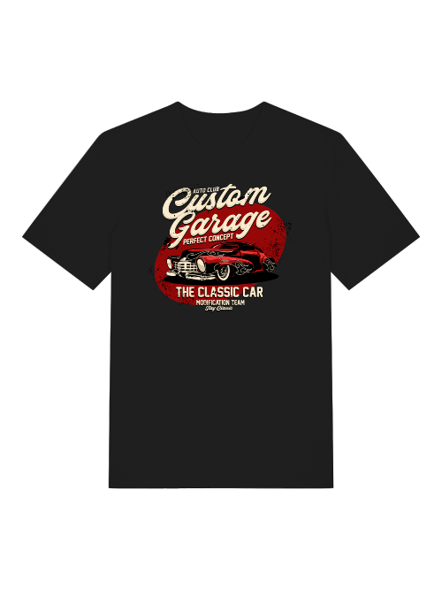 Custom Garage Perfect Concept Classic Car - Camiseta unisex de manga corta de algodón orgánico para adultos Creator T-Shirt 2.0 ST/St SH