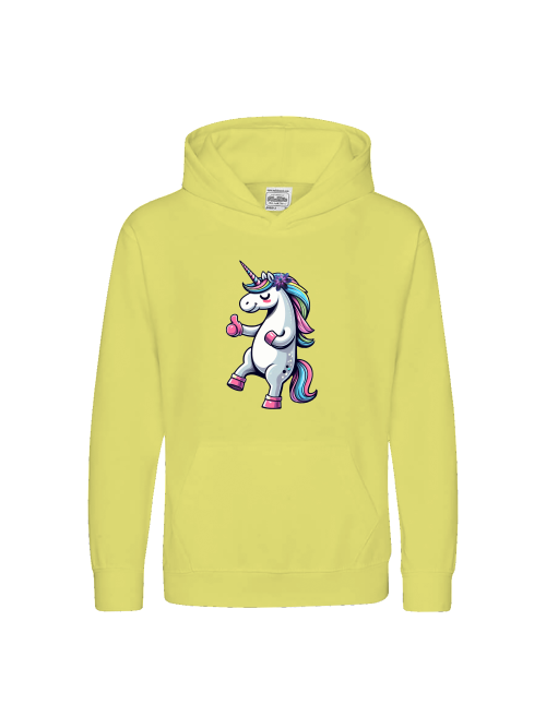 Kids Premium Hoodie Sweet Unicorn Thumbs Up