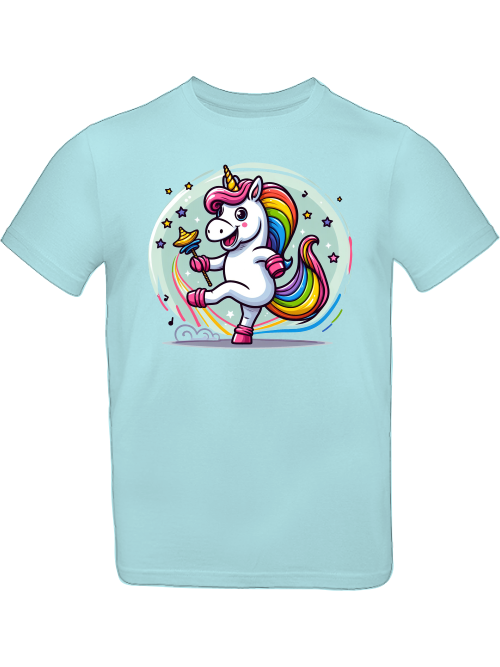 Einhorn tanzt mit Blase T-Shirt Kids SK