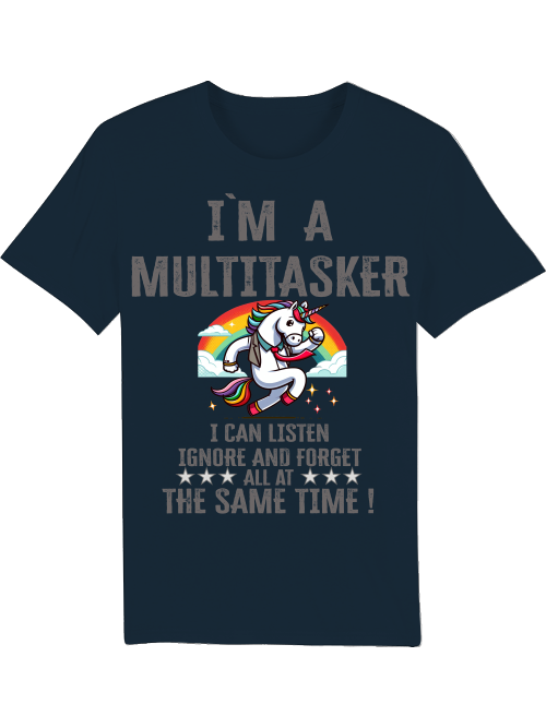 Creator T-Shirt I`ma Multitasker Unicorn with tie