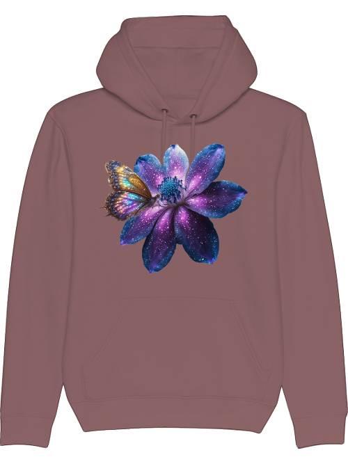 Cruiser Hoodie Partner Shirt Gallaxie Flower with Butterfly Front