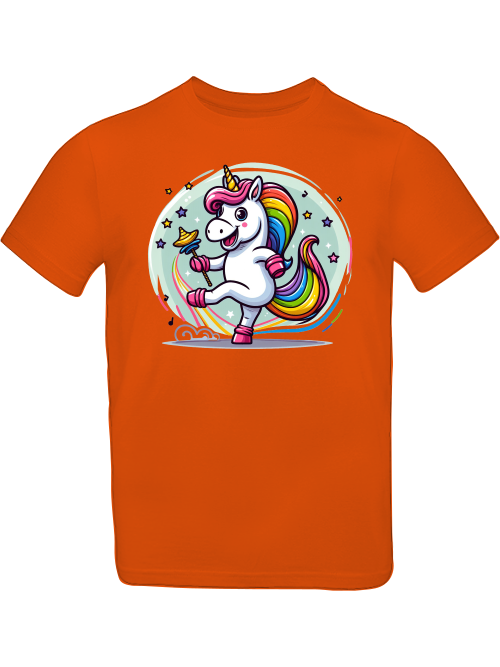 Einhorn tanzt mit Blase T-Shirt Kids SK