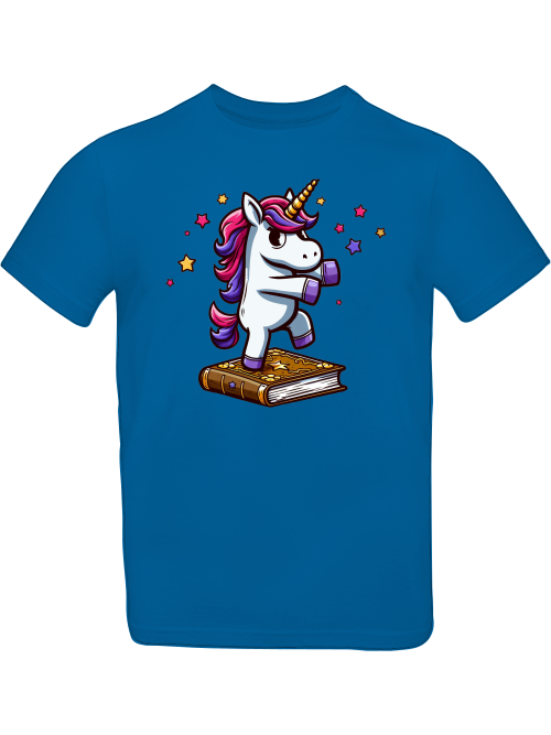 T-Shirt Kids Unicorn dances on book