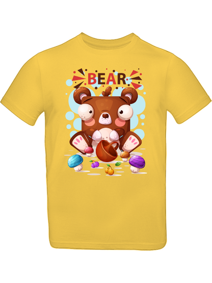 Cartoon Mini Baer mit Pilzen T-Shirt Kids SK
