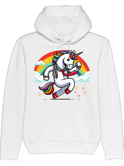 Cruiser hoodie unicorn with rainbow