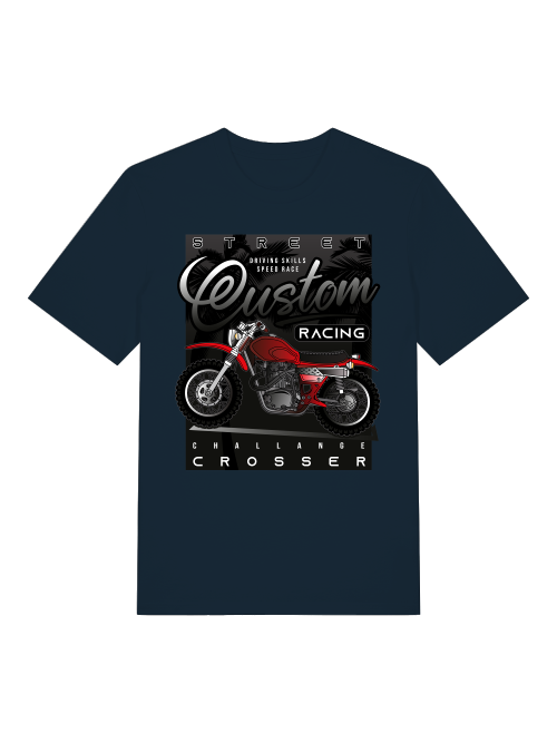 Street Racing Custom Crosser - Camiseta unisex de manga corta de algodón orgánico para adultos Creator T-Shirt 2.0 ST/ST SH