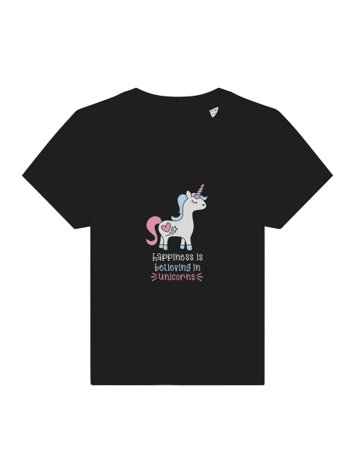 Einhorn Happiness is believing in Unicorn Baby Creator T-Shirt SK